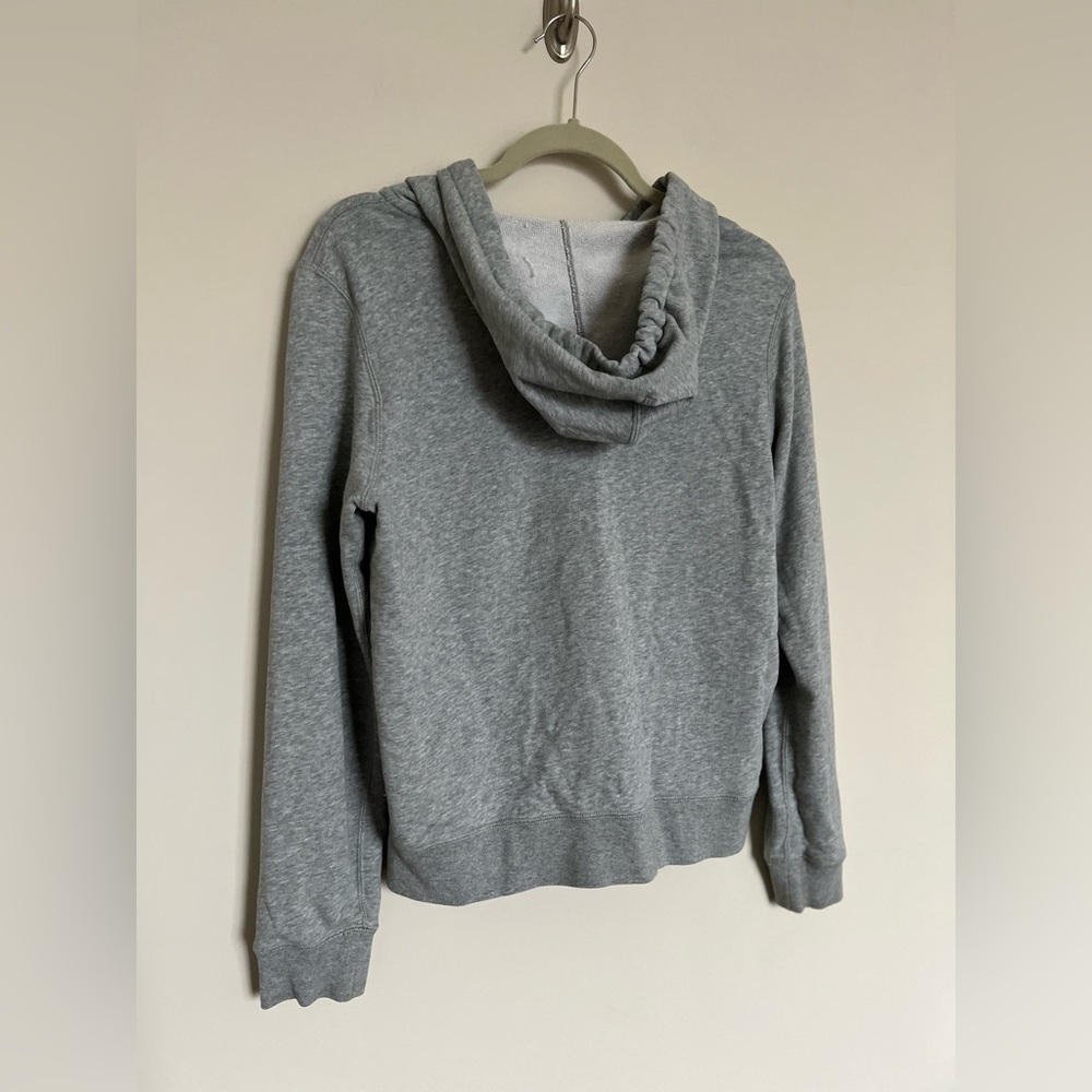 Converse Gray Zip Up Hoodie Women’s Large Casual Basic Streetwear - Picture 7 of 8